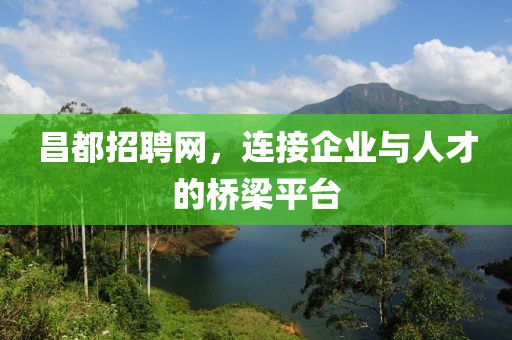 昌都招聘网，连接企业与人才的桥梁平台