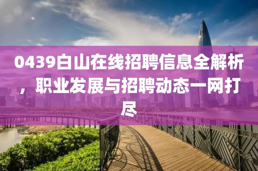 0439白山在线招聘信息全解析，职业发展与招聘动态一网打尽