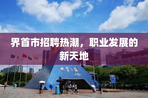 界首市招聘热潮，职业发展的新天地