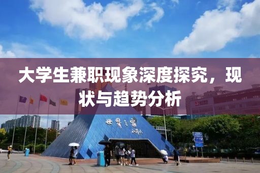 大学生兼职现象深度探究，现状与趋势分析