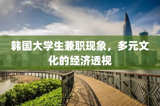 韩国大学生兼职现象，多元文化的经济透视