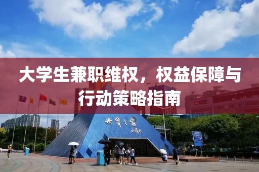 大学生兼职维权，权益保障与行动策略指南