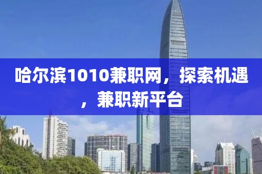 哈尔滨1010兼职网，探索机遇，兼职新平台